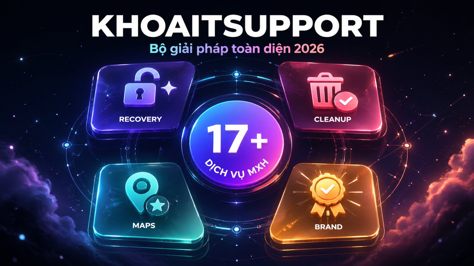 KHOAITSUPPORT Ra Mắt 17+ Dịch Vụ Mạng Xã Hội 2026